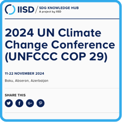 IISD COP 29