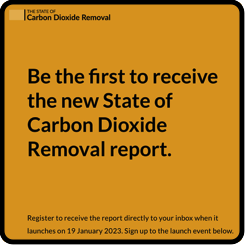 State of Carbon Dioxide Removal